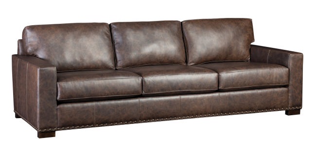 Blakely top grain on sale leather sectional